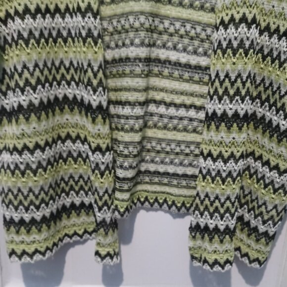 Alfred Dunner Blouse Women's Open Knit Cardigan Top Short Sleeve Size XL - Picture 6 of 9